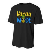 Vacay Mode Pineapple Funny Family Vacation Beach Gift Youth Performance Sprint T-Shirt