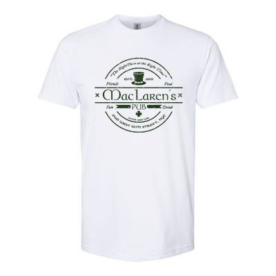 Vintage McclarenS Pub From How I Met Your Mother Softstyle CVC T-Shirt