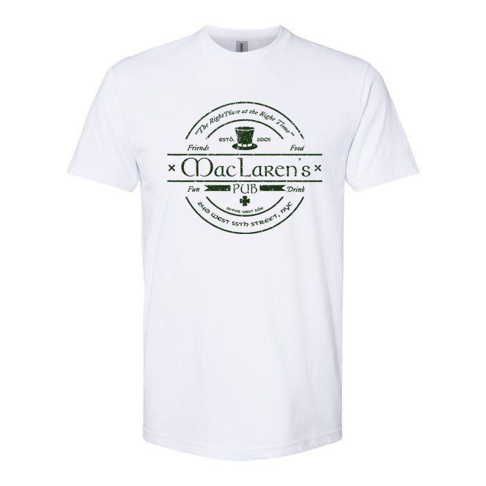 Vintage McclarenS Pub From How I Met Your Mother Softstyle CVC T-Shirt