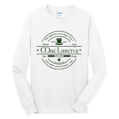 Vintage McclarenS Pub From How I Met Your Mother Tall Long Sleeve T-Shirt