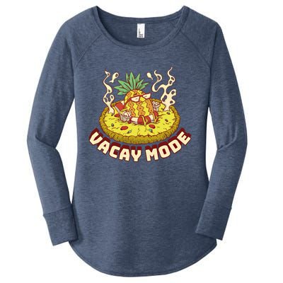 Vacay Mode Pineapple Gift Women's Perfect Tri Tunic Long Sleeve Shirt