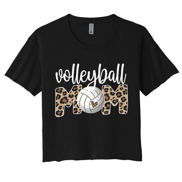 Volleyball Mom Proud Mother Of A Volleyball Player Mom Gift Crop Top