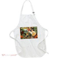Vintage Mexico Poster Pin Up Fruits And Land Apron