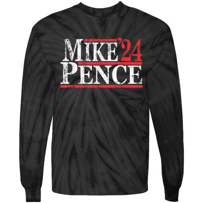 Vintage Mike Pence 2024 Tie-Dye Long Sleeve Shirt