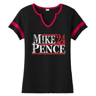 Vintage Mike Pence 2024 Ladies Halftime Notch Neck Tee