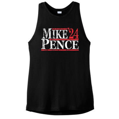 Vintage Mike Pence 2024 Ladies PosiCharge Tri-Blend Wicking Tank