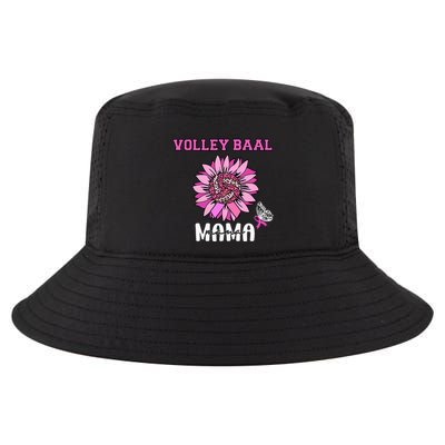 Volleyball Mom Pink Ribbon Breast Cancer Awareness Fighters Cool Comfort Performance Bucket Hat