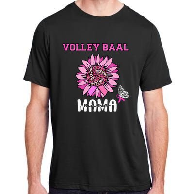 Volleyball Mom Pink Ribbon Breast Cancer Awareness Fighters Adult ChromaSoft Performance T-Shirt