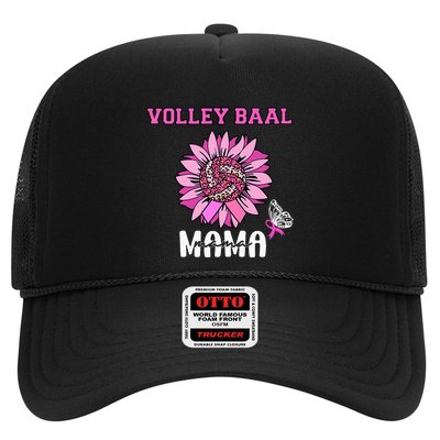 Volleyball Mom Pink Ribbon Breast Cancer Awareness Fighters Trucker Hat