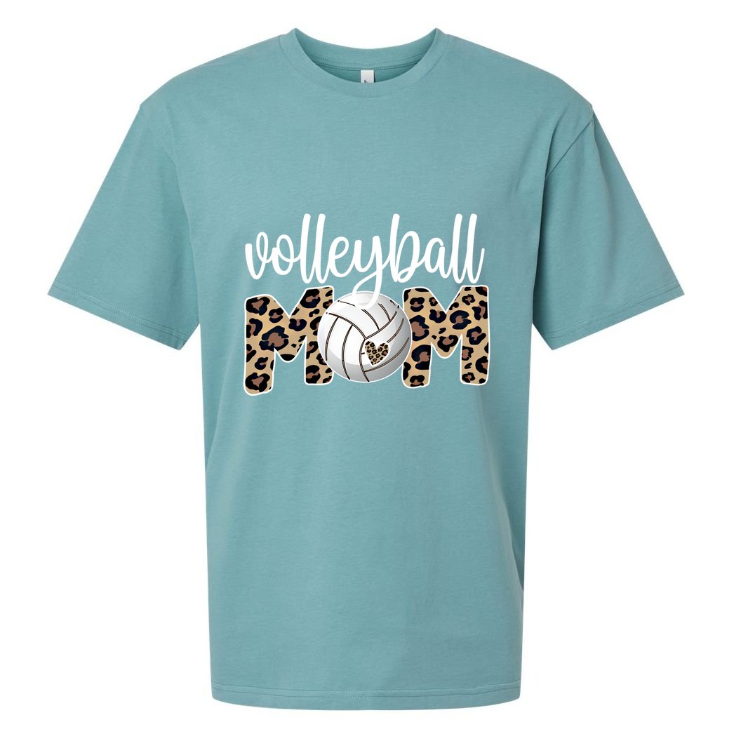 Volleyball Mom Proud Mother Of A Volleyball Player Mom Funny Gift Sueded Cloud Jersey T-Shirt