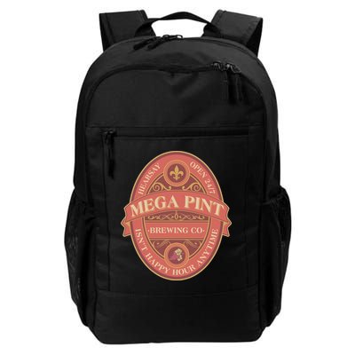 Vintage Mega Pint Hearsay Open 24 7 Brewing Co Alcohol Label Backpack