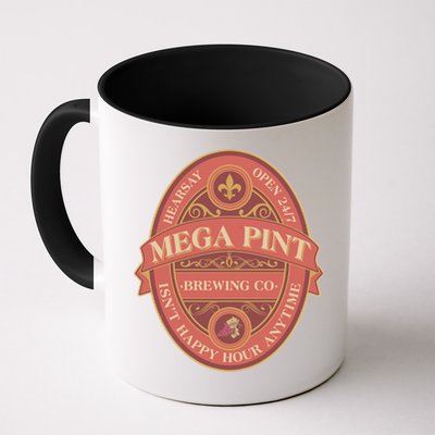 Vintage Mega Pint Hearsay Open 24 7 Brewing Co Alcohol Label Mug