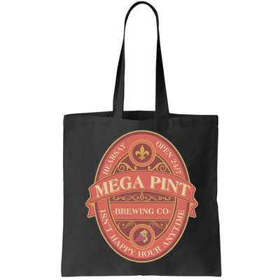 Vintage Mega Pint Hearsay Open 24 7 Brewing Co Alcohol Label Bag
