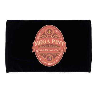 Vintage Mega Pint Hearsay Open 24 7 Brewing Co Alcohol Label Microfiber Hand Towel