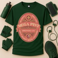 Vintage Mega Pint Hearsay Open 24 7 Brewing Co Alcohol Label Performance Shirt
