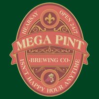 Vintage Mega Pint Hearsay Open 24 7 Brewing Co Alcohol Label Performance Shirt