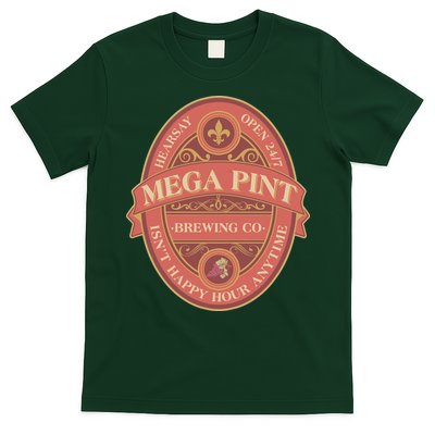 Vintage Mega Pint Hearsay Open 24 7 Brewing Co Alcohol Label T-Shirt