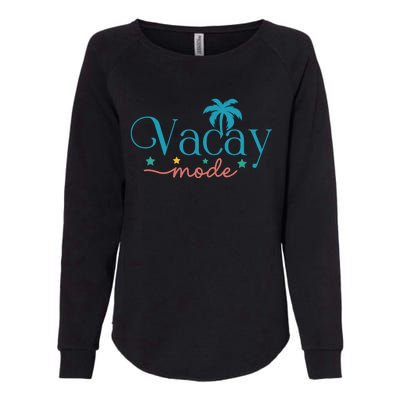 Vacay Mode Palm Tree Clipart Womens California Wash Sweatshirt