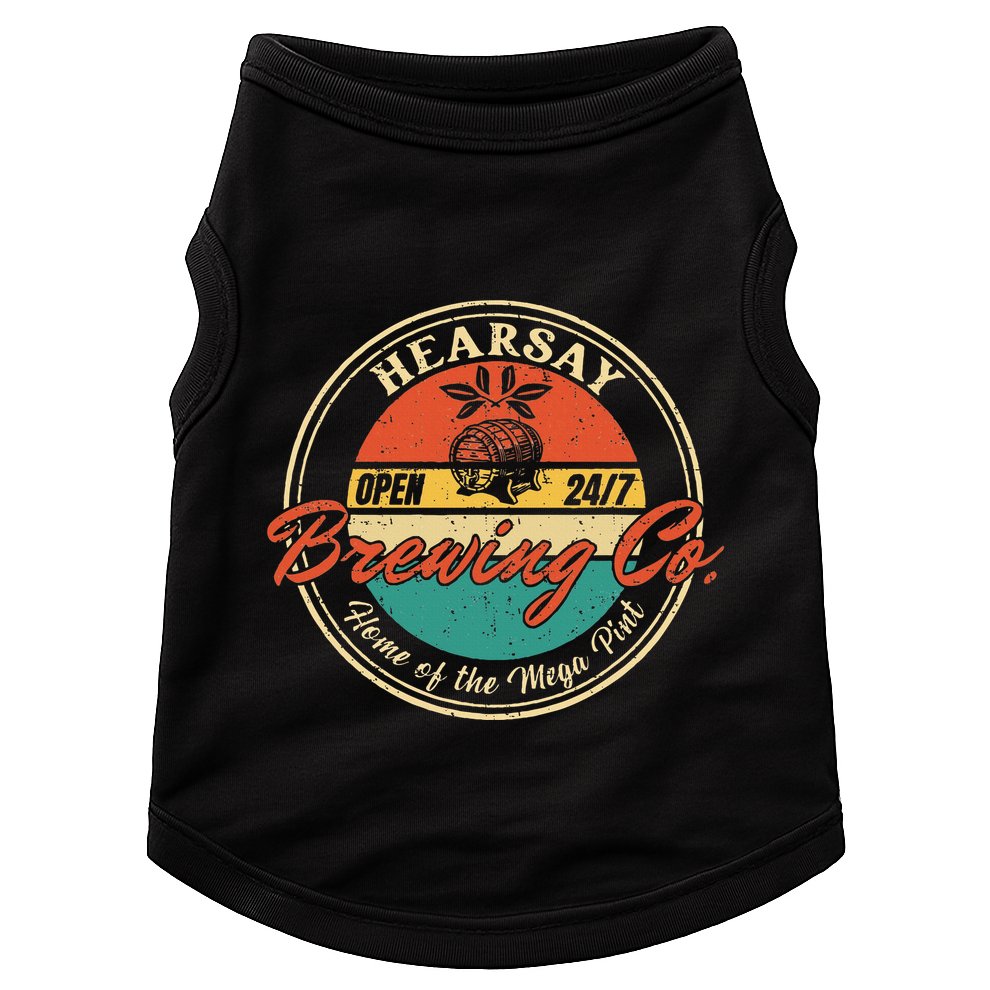 Vintage Mega Pint Brewing Co Happy Hour Anytime Hearsay Doggie Tank