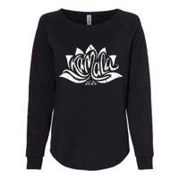 Vote Madam President Harris Kamala 2024 Lotus Flower Womens California Wash Sweatshirt