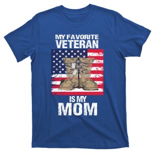 Veteran Mom Proud Son Veterans Day Us Veteran Mother Gift T-Shirt