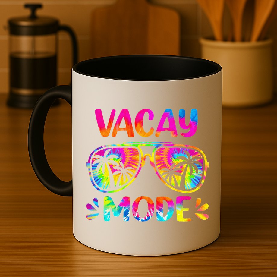 Vacay Mode Palm Tree Beach Vacation Summer Getaway Holiday Mug