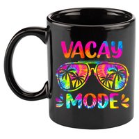 Vacay Mode Palm Tree Beach Vacation Summer Getaway Holiday 11oz C Handle Ceramic Mug