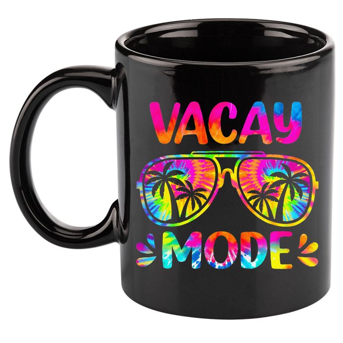 Vacay Mode Palm Tree Beach Vacation Summer Getaway Holiday 11oz C Handle Ceramic Mug