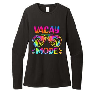 Vacay Mode Palm Tree Beach Vacation Summer Getaway Holiday Womens CVC Long Sleeve Shirt