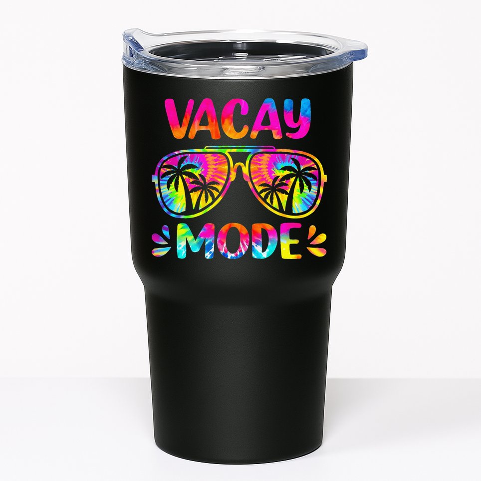 Vacay Mode Palm Tree Beach Vacation Summer Getaway Holiday Tumbler