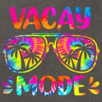 Vacay Mode Palm Tree Beach Vacation Summer Getaway Holiday Cotton Canvas Backpack