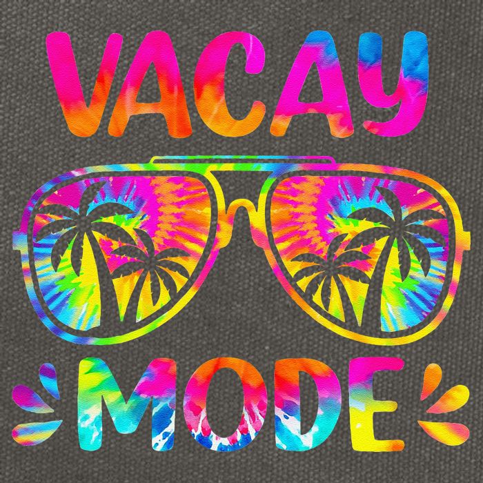 Vacay Mode Palm Tree Beach Vacation Summer Getaway Holiday Cotton Canvas Backpack