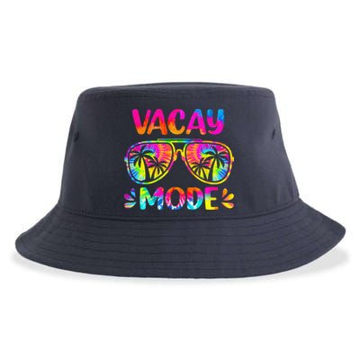 Vacay Mode Palm Tree Beach Vacation Summer Getaway Holiday Sustainable Bucket Hat