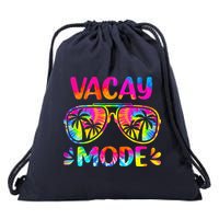 Vacay Mode Palm Tree Beach Vacation Summer Getaway Holiday Drawstring Bag