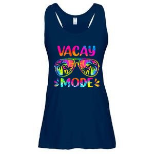 Vacay Mode Palm Tree Beach Vacation Summer Getaway Holiday Ladies Essential Flowy Tank