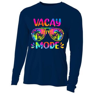 Vacay Mode Palm Tree Beach Vacation Summer Getaway Holiday Cooling Performance Long Sleeve Crew