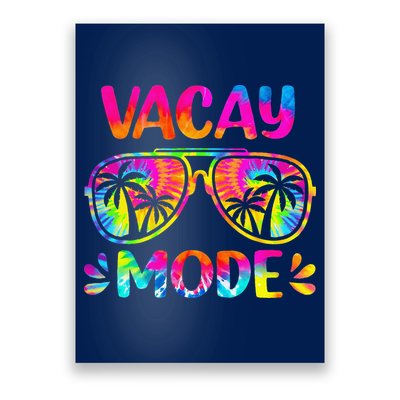 Vacay Mode Palm Tree Beach Vacation Summer Getaway Holiday Poster