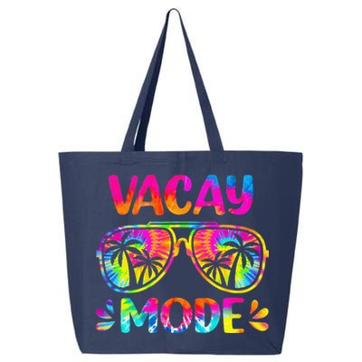 Vacay Mode Palm Tree Beach Vacation Summer Getaway Holiday 25L Jumbo Tote