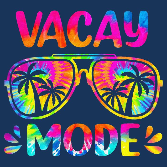 Vacay Mode Palm Tree Beach Vacation Summer Getaway Holiday 25L Jumbo Tote