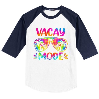 Vacay Mode Palm Tree Beach Vacation Summer Getaway Holiday Baseball Sleeve Shirt