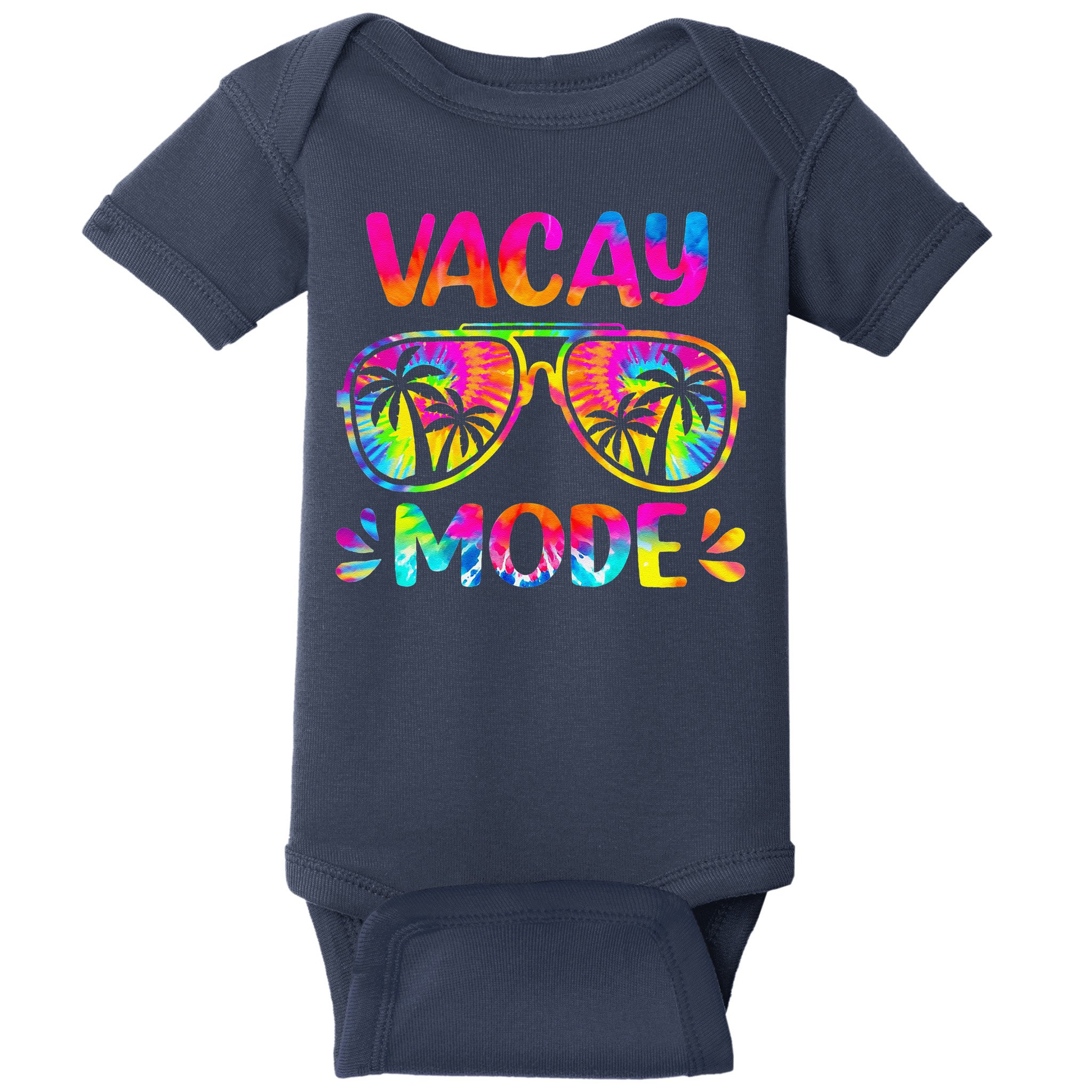 Vacay Mode Palm Tree Beach Vacation Summer Getaway Holiday Baby Bodysuit