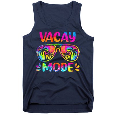 Vacay Mode Palm Tree Beach Vacation Summer Getaway Holiday Tank Top