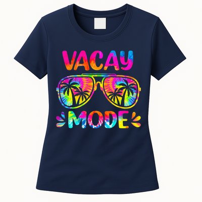Vacay Mode Palm Tree Beach Vacation Summer Getaway Holiday Womens T-Shirt
