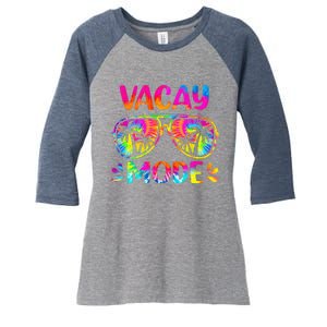 Vacay Mode Palm Tree Beach Vacation Summer Getaway Holiday Women's Tri-Blend 3/4-Sleeve Raglan Shirt