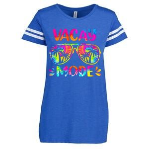 Vacay Mode Palm Tree Beach Vacation Summer Getaway Holiday Enza Ladies Jersey Football T-Shirt