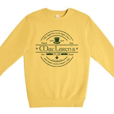 Vintage McclarenS Pub From How I Met Your Mother Premium Crewneck Sweatshirt