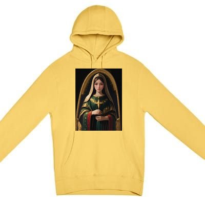 Virgin Mary Roman Catholic Christmas Vintage Premium Pullover Hoodie