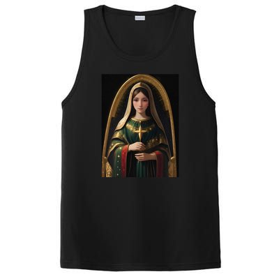 Virgin Mary Roman Catholic Christmas Vintage PosiCharge Competitor Tank