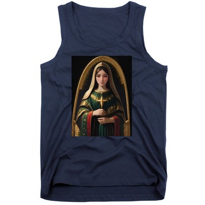 Virgin Mary Roman Catholic Christmas Vintage Tank Top