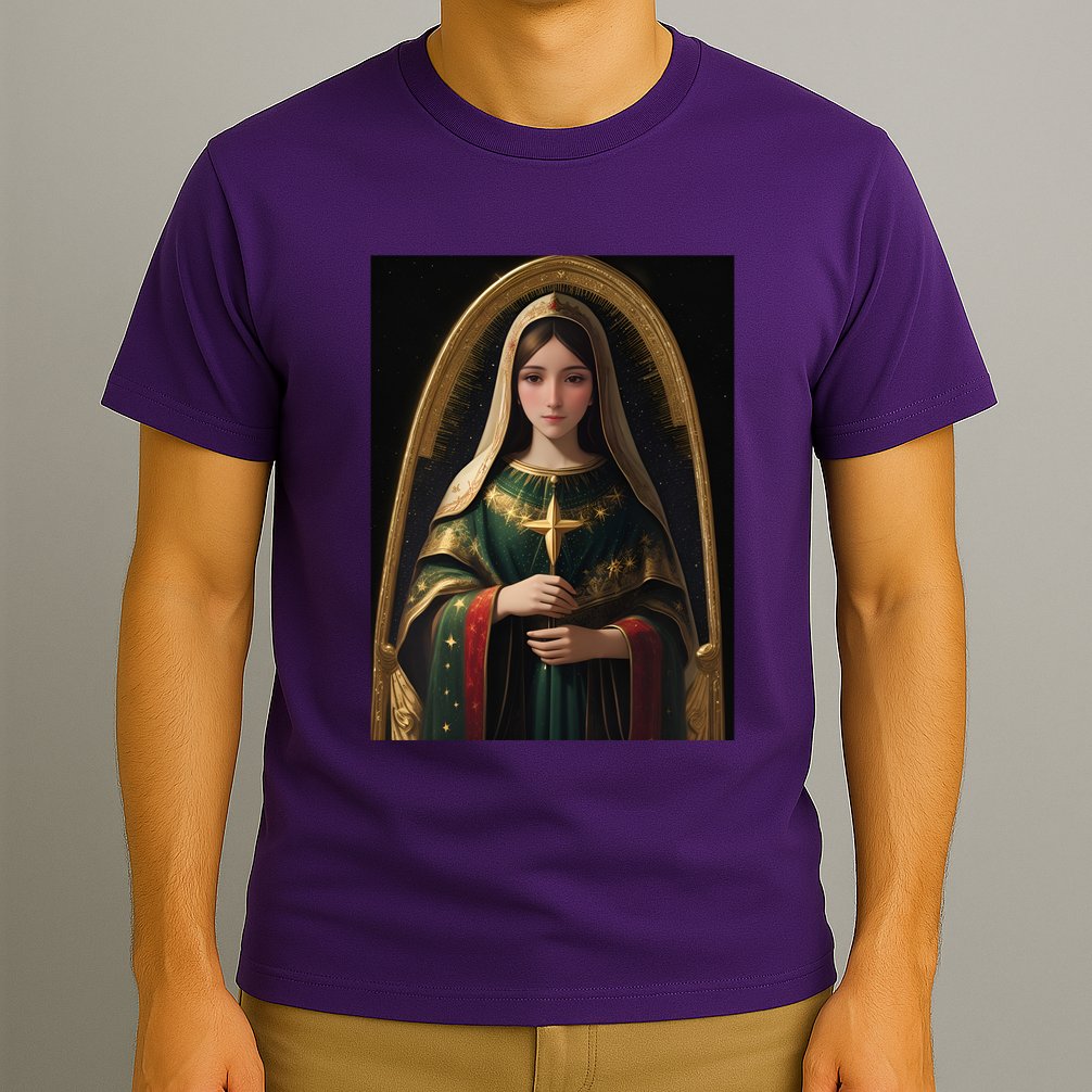 Virgin Mary Roman Catholic Christmas Vintage T-Shirt